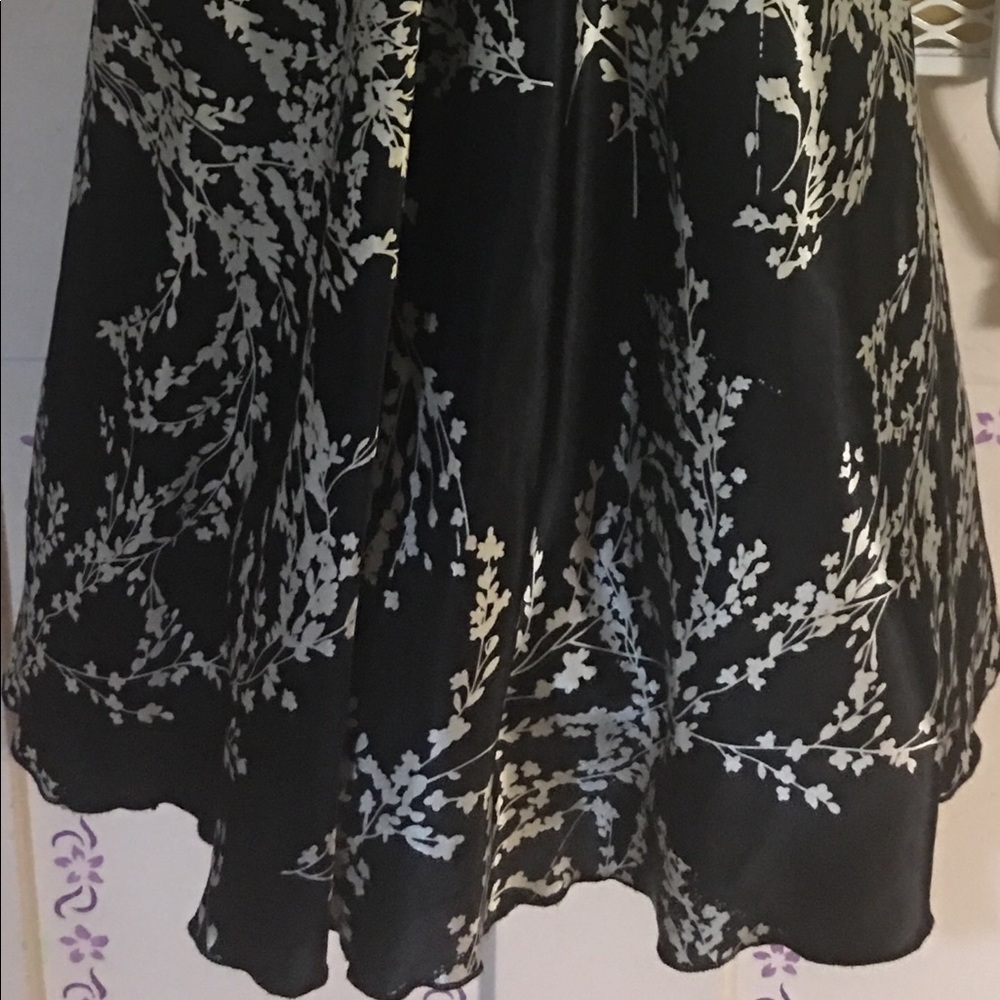 Black & White Midi Cocktail Dress with Crinoline - Picture 6 of 8